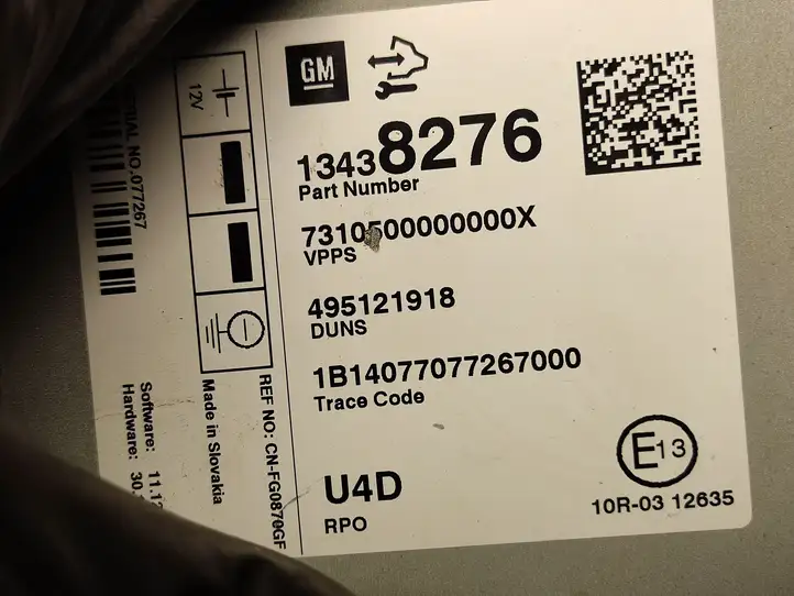 Opel Zafira C (2014 - 2016) 13438276 Прочие блоки управления — фото 2