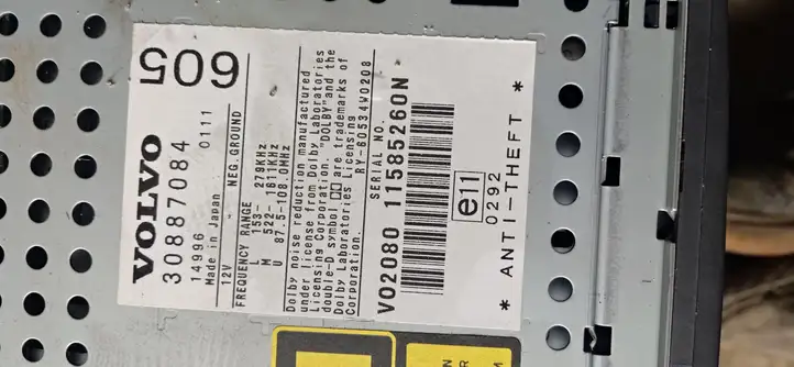 Volvo S40, V40 (2000 - 2004) 30887084 Блок Hi-Fi аудиосистемы — фото 2