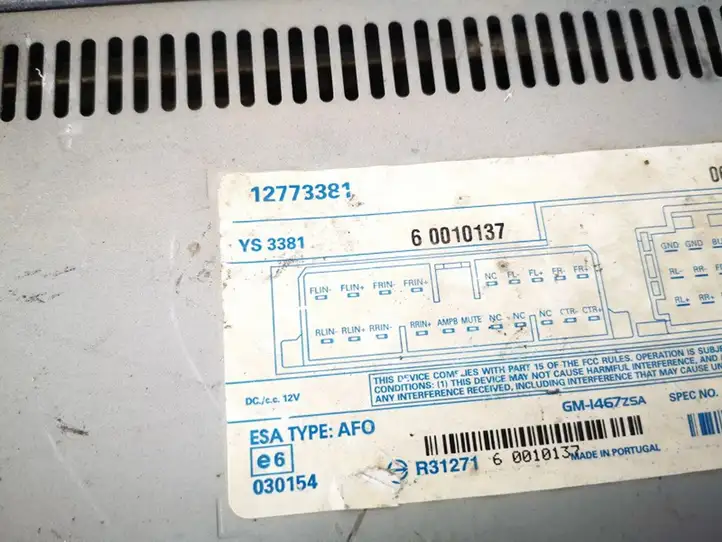 Saab 9-3 Ver2 (2003 - 2007) 12773381 Усилитель звука — фото 2