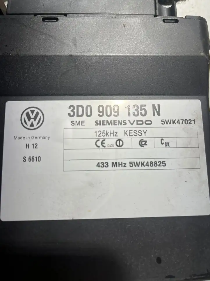 Volkswagen Touareg I (2002 - 2010) 3d0909135n Прочие блоки управления — фото 3