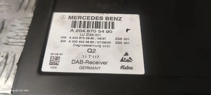 Mercedes-Benz C W204 (2007 - 2014) 2048705490 Прочие блоки управления — фото 2