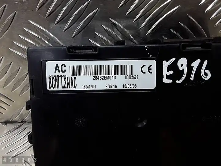 Nissan Note (E11) (2006 - 2014) 284B2EM01D Модуль комфорта — фото 3