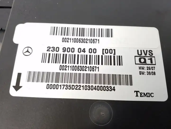 Mercedes-Benz SL R230 (2001 - 2012) A2309000400 Прочие блоки управления — фото 2