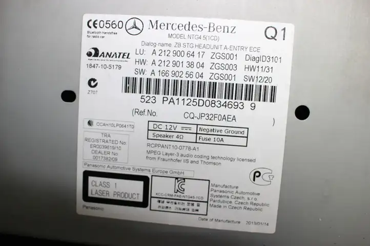 Mercedes-Benz E C207 W207 (2009 - 2017) A2129006417 Магнитола / мультимедийная система — фото 3