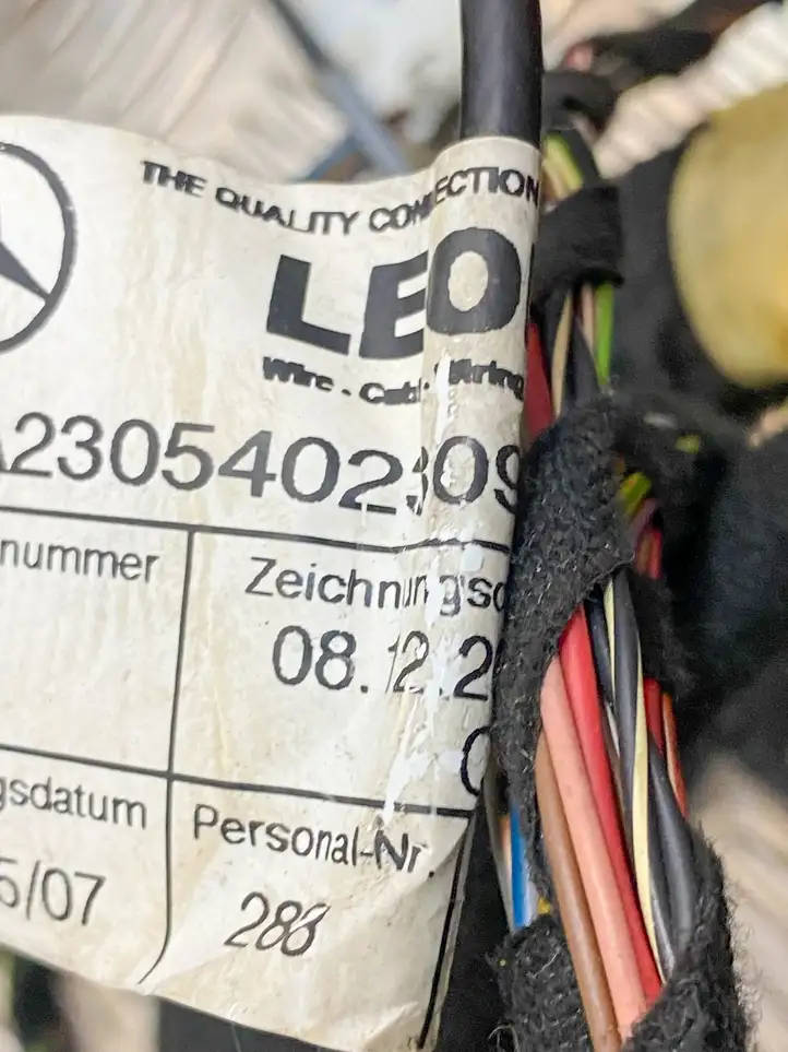 Mercedes-Benz SL R230 (2001 - 2012) A2305402309 Прочая электропроводка — фото 11