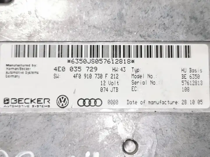 Audi A6 Allroad C6 (2006 - 2008) 4E0035729 Блок MMI — фото 4
