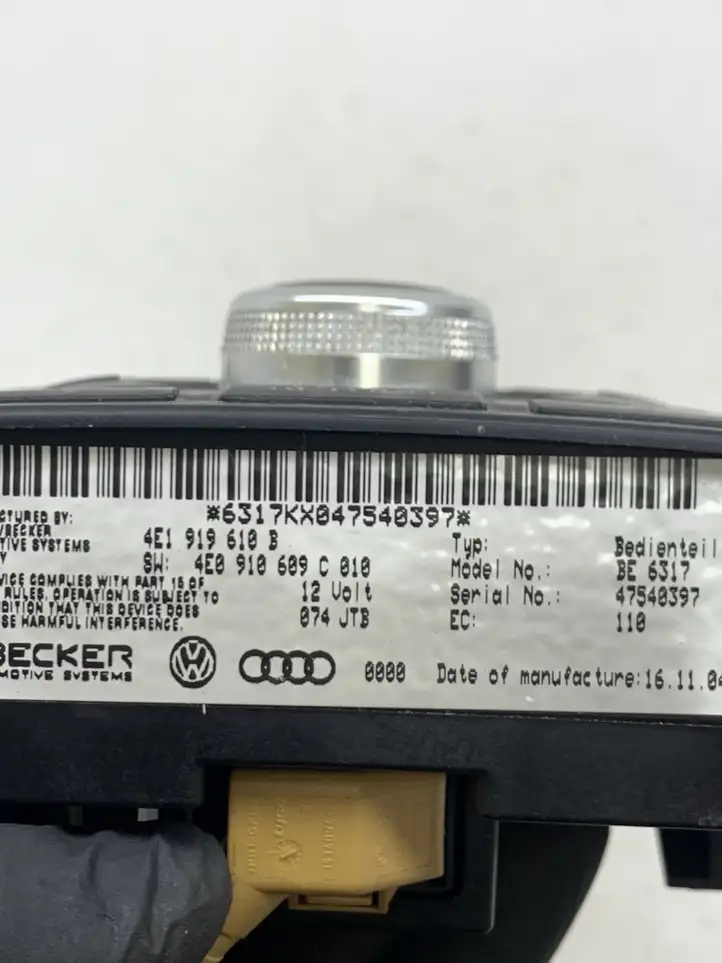 Audi A8 S8 D3 4E (2002 - 2005) 4E1919610B Контроллер мультимедийной системы — фото 3