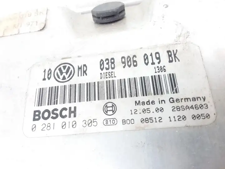 Volkswagen PASSAT B5 (1997 - 2000) 038906019BK Блок управления двигателем (ЭБУ) — фото 3