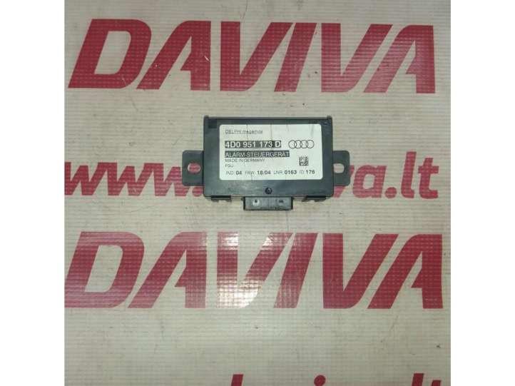 4D0951173D Audi A6 S6 C5 4B Signalizacijos valdymo blokas