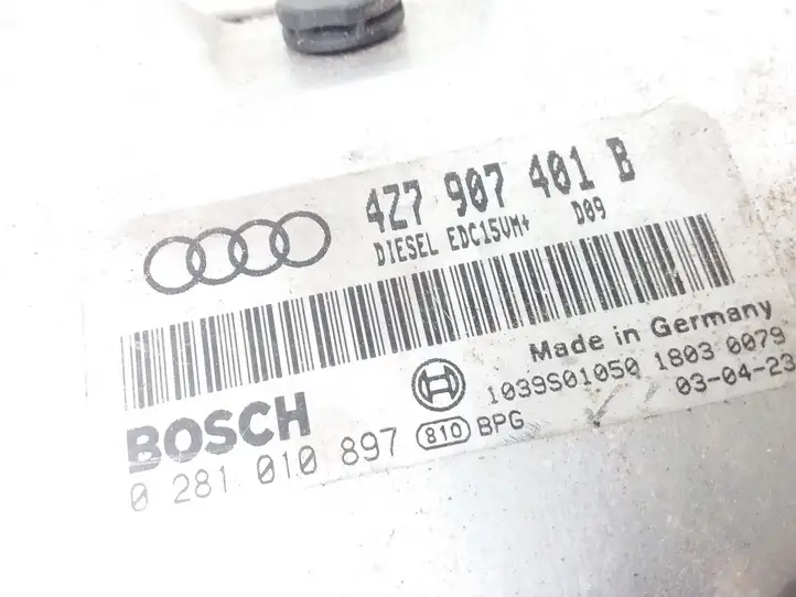 Audi A6 Allroad C5 (2000 - 2006) 4Z7907401B Блок управления двигателем (ЭБУ) — фото 3