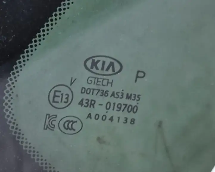 Kia Soul (2019 - ) 43R019700 Заднее боковое стекло — фото 6