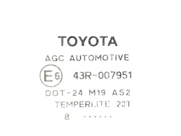 Toyota Auris 150 (2006 - 2012) 43R007951 Стекло передней двери — фото 2