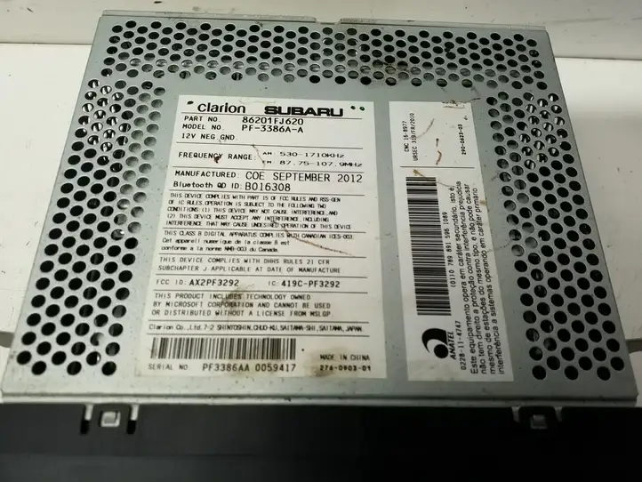 Subaru Impreza IV (2013 - 2016) 86201FJ620 Магнитола / мультимедийная система — фото 5