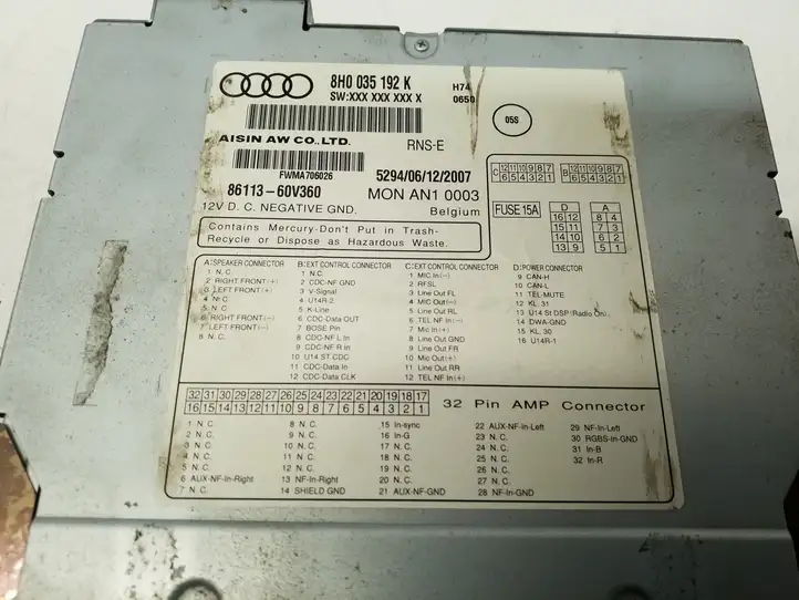 Audi A4 S4 B8 8K (2007 - 2011) 8H0035192K Магнитола / мультимедийная система — фото 5
