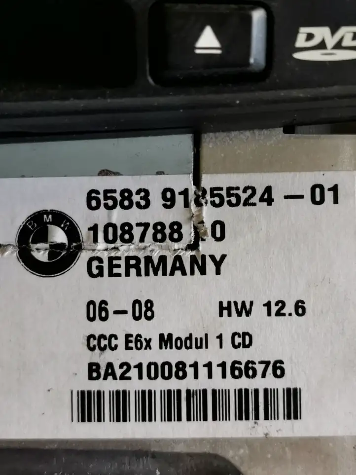 BMW 5 E60 E61 (2004 - 2010) 9185524 Магнитола / мультимедийная система — фото 7