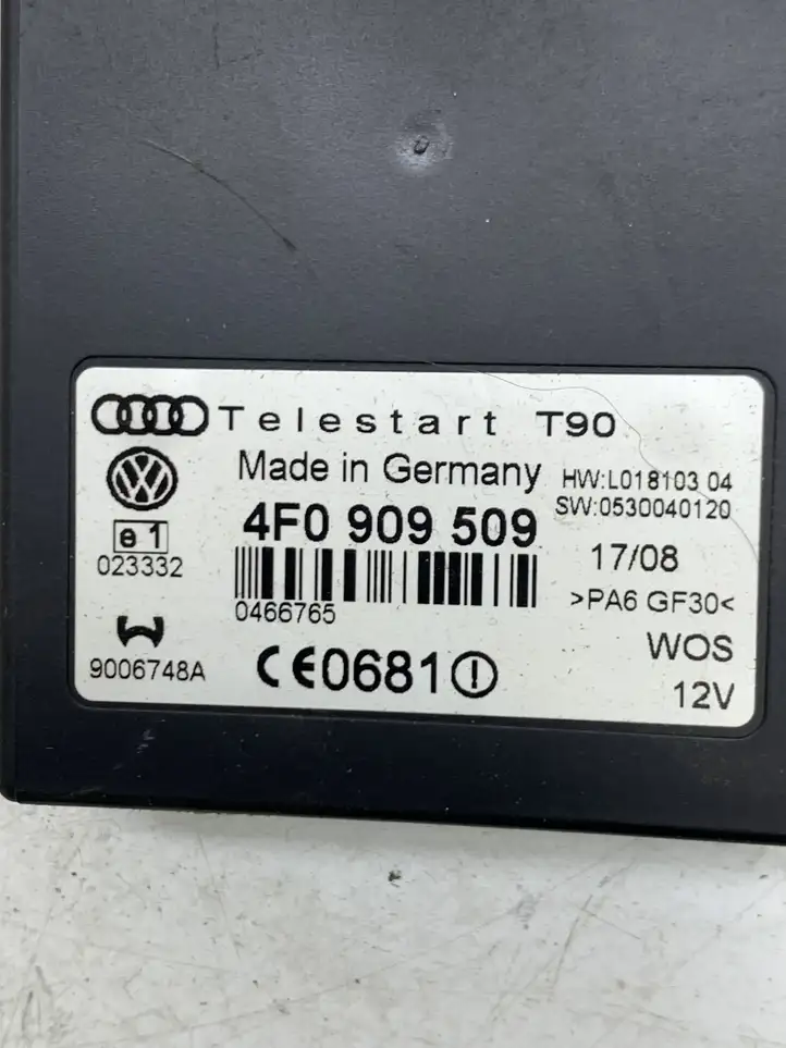 Audi A6 S6 C6 4F (2004 - 2008) 4F0909509 Блок управления автономным отопителем — фото 2