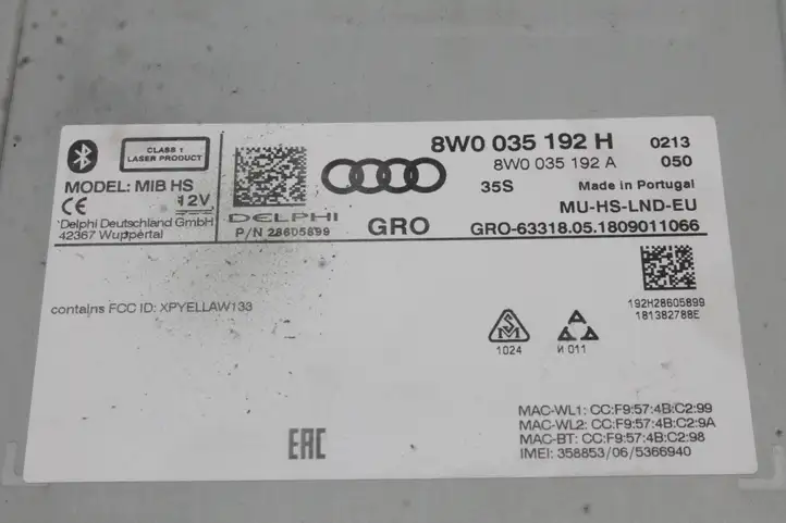 Audi A5 (2016 - ) 8W0035192H Магнитола / мультимедийная система — фото 5