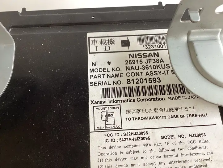 Nissan GT-R (2007 - 2010) 25915JF38A Магнитола / мультимедийная система — фото 4