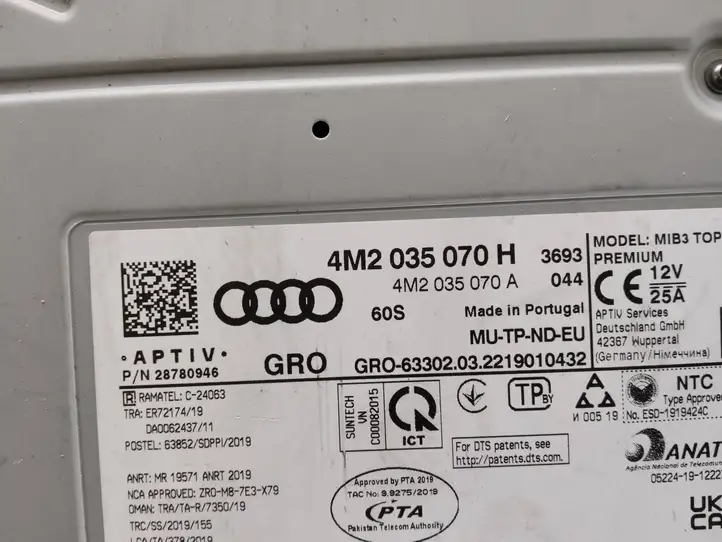 Audi e-tron (2018 - ) 4M2035070H Магнитола / мультимедийная система — фото 5