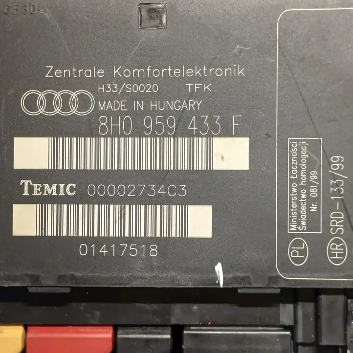 Audi A4 S4 B6 8E 8H (2000 - 2006) 8H0959433F Модуль комфорта — фото 6