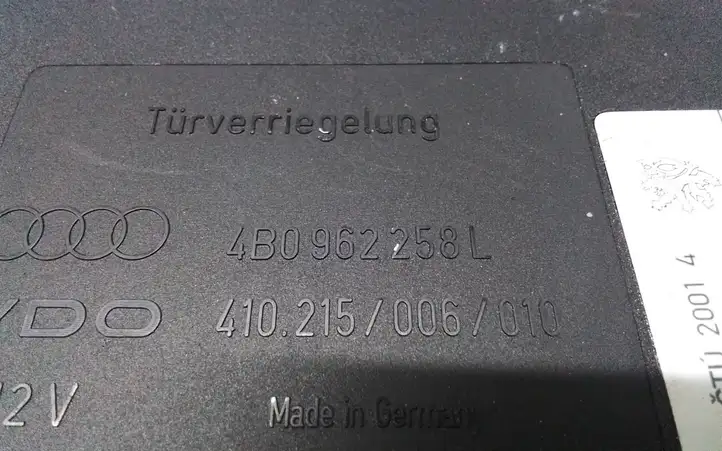Audi A6 S6 C5 4B (2001 - 2004) 4B0962258L Модуль комфорта — фото 3