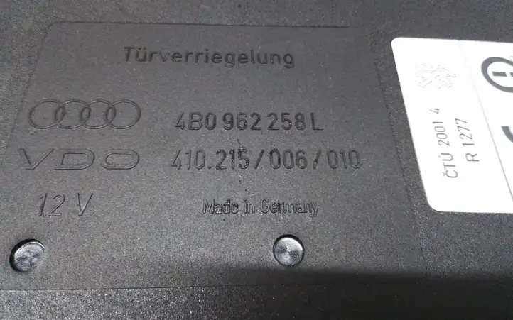 Audi A6 S6 C5 4B (2001 - 2004) 4B0962258L Модуль комфорта — фото 3