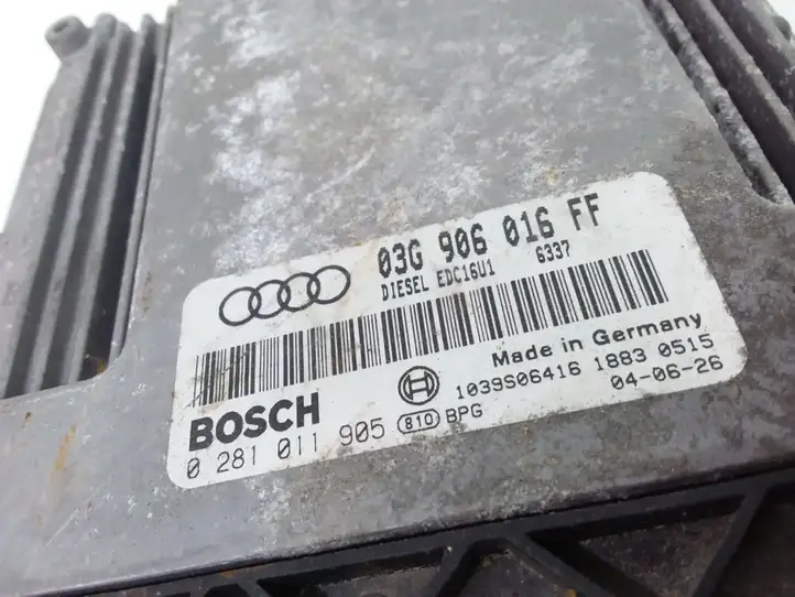 Audi A3/S3 8P (2003 - 2005) 03G906016FF Блок управления двигателем (ЭБУ) — фото 4