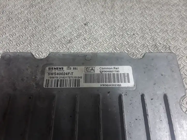 Peugeot 406 (1999 - 2006)  5WS40024FT Блок управления двигателя