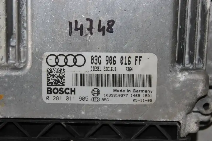 Audi A3/S3 8P (2003 - 2005) 03G906016FF Блок управления двигателем (ЭБУ) — фото 4