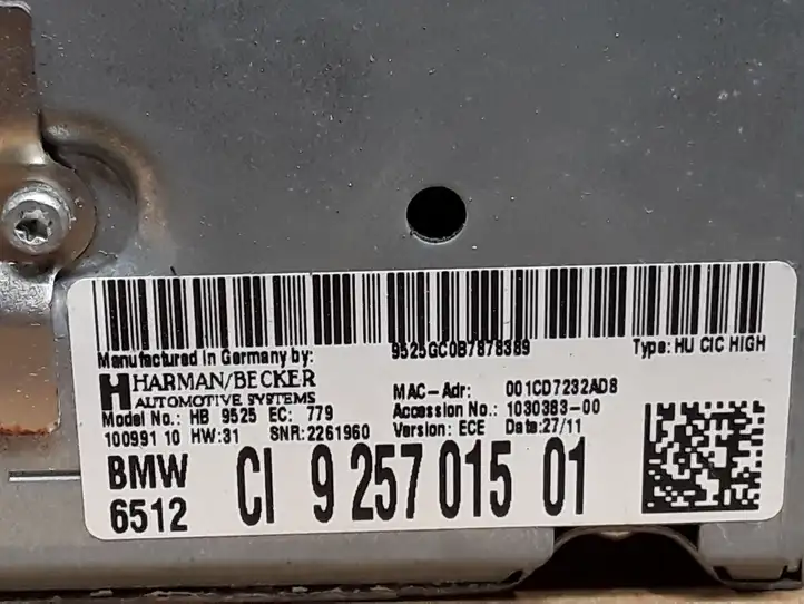 BMW X3 F25 (2010 - 2017) 9257015 Магнитола / мультимедийная система — фото 3