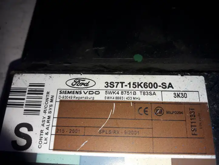 Ford Mondeo Mk III (2000 - 2007) 5WK48751B Модуль комфорта — фото 2