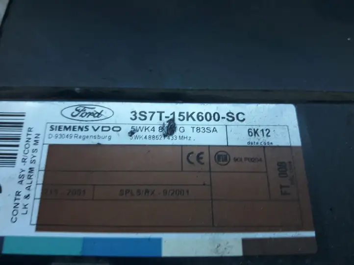 Ford Mondeo Mk III (2000 - 2007) 3S7T15K600SC Модуль комфорта — фото 2