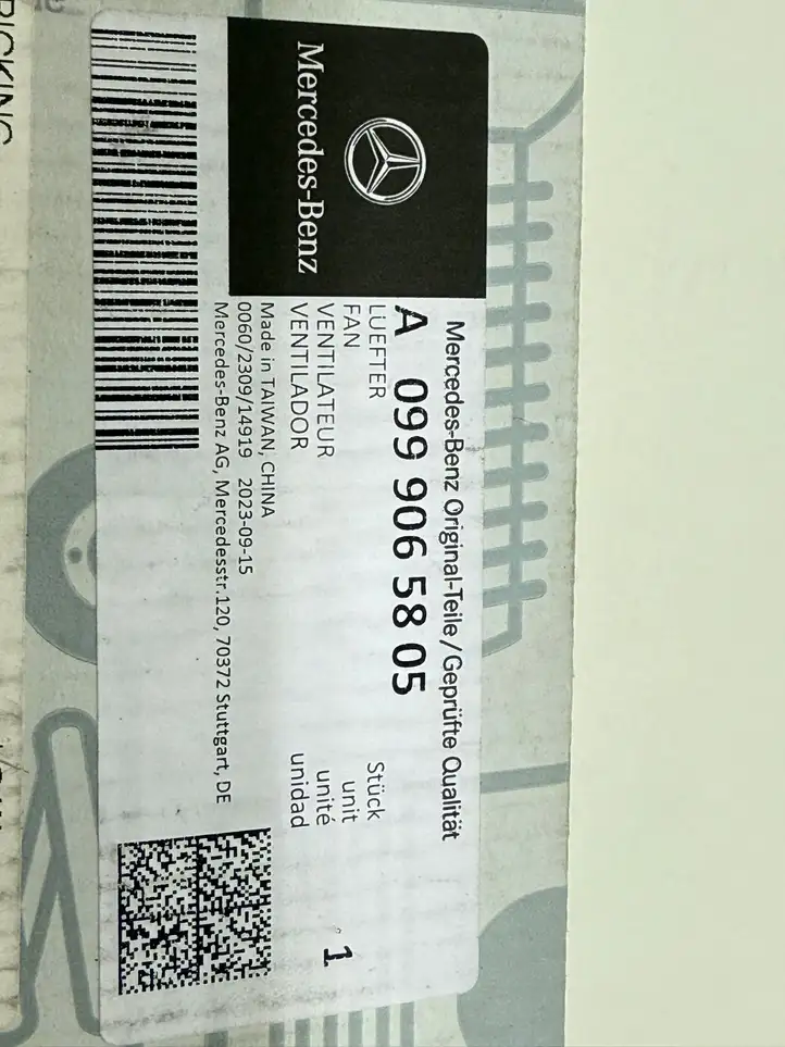 Mercedes-Benz GLE W167 (2019 - )  A0999065805 Вентилятор сиденья