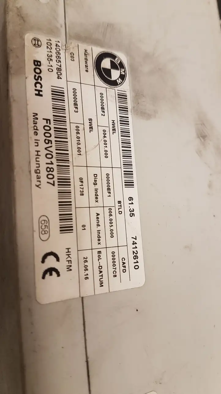 BMW 2 F22 F23 (2013 - 2017) 7412610 Блок управления крышкой багажника — фото 2