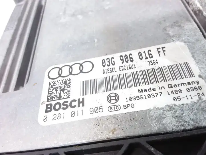 Audi A3/S3 8P (2004 - 2008) 03G906016FF Блок управления двигателем (ЭБУ) — фото 4