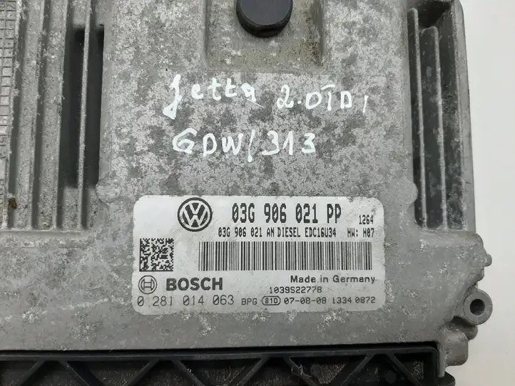 Volkswagen Jetta V (2005 - 2010) 03G906021PP Блок управления двигателем (ЭБУ) — фото 2