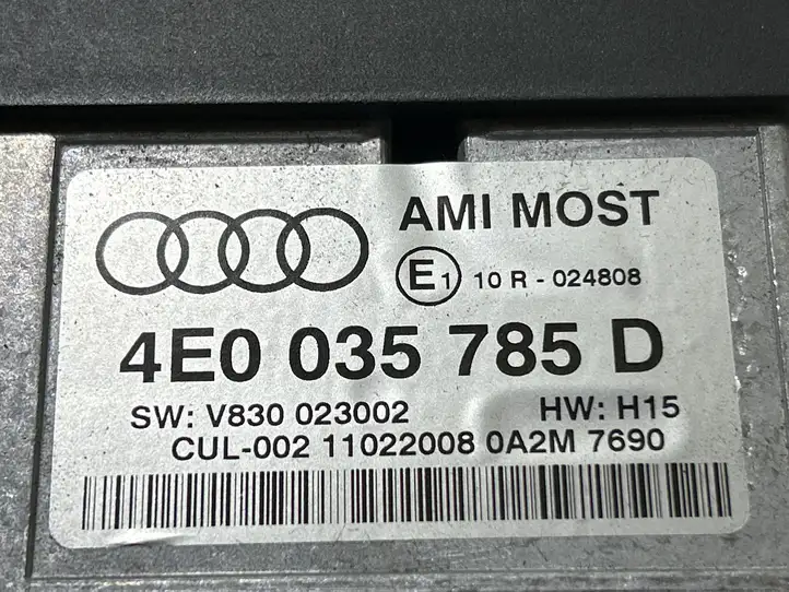 Audi A4 S4 B8 8K (2007 - 2011) 4E0035785D Прочие блоки управления — фото 3