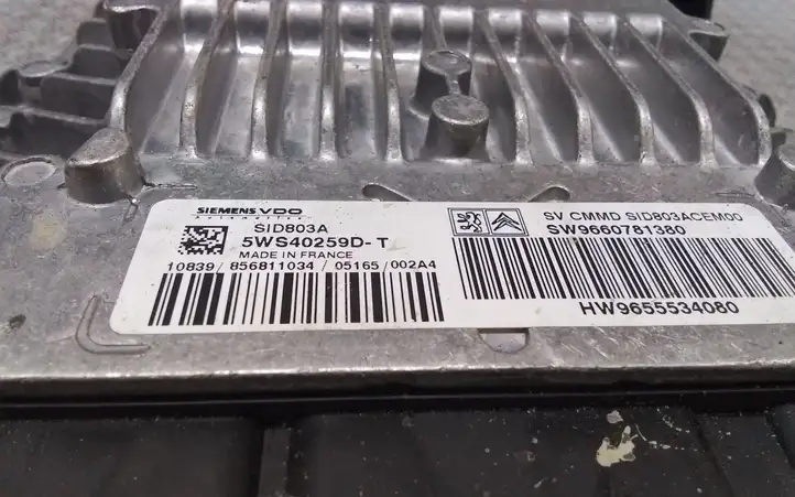 Citroen C5 (2004 - 2008) 5WS40259DT Блок управления двигателем (ЭБУ) — фото 2