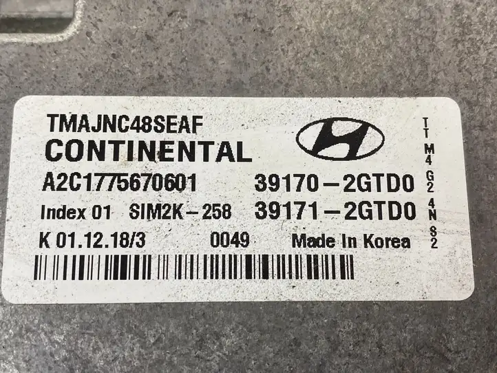 Hyundai Santa Fe (2018 - 2020) 391702GTD0 Блок управления двигателем (ЭБУ) — фото 4