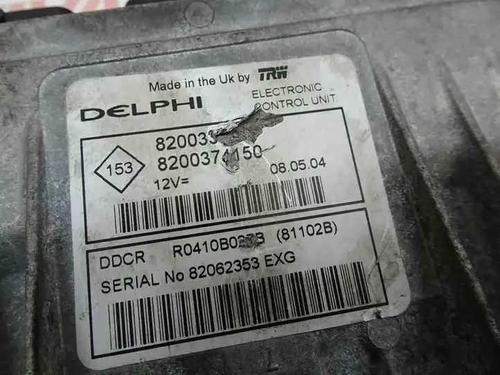 Renault Clio II (2001 - 2005) 8200374150 Блок управления двигателем (ЭБУ) — фото 4