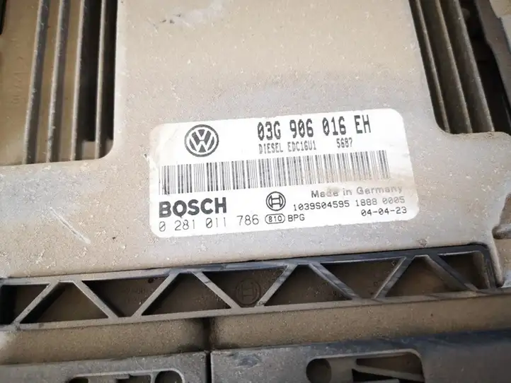 Volkswagen Touran I (2003 - 2010) 03g906016eh Блок управления двигателем (ЭБУ) — фото 2