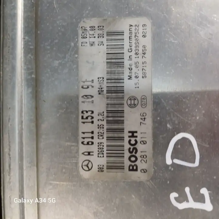 Mercedes-Benz Sprinter W901 W902 W903 W904 (1995 - 2007) A6111531091 Блок управления двигателем (ЭБУ) — фото 4
