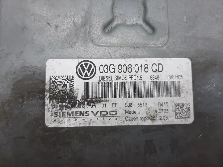 Volkswagen PASSAT B6 (2005 - 2010) 03G906018CD Блок управления двигателем (ЭБУ) — фото 4