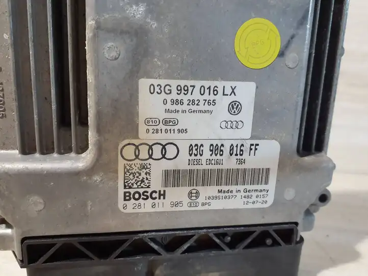 Audi A3/S3 8P (2004 - 2008) 03G997016LX Блок управления двигателем (ЭБУ) — фото 2