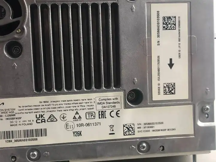 Kia Sportage (2021 - )  96560CJ260WK Считывающее устройство CD/DVD навигации (GPS)