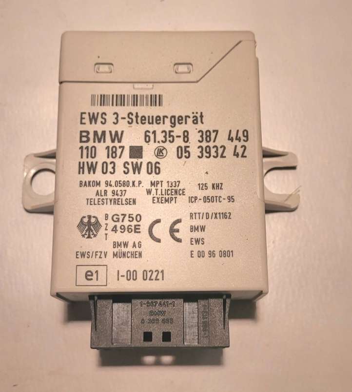 61358387449 BMW 5 E39 Imobilaizerio valdymo blokas