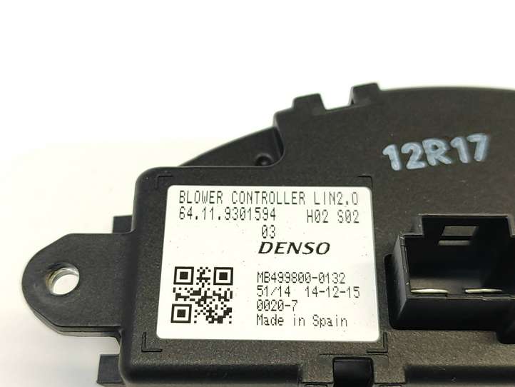 Mini One Cooper F56 F55 (2012 - 2022)  9301594 Реостат вентилятора печки