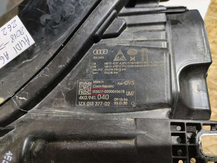 Audi A6 (2018 - )  4K0941040 Передняя фара