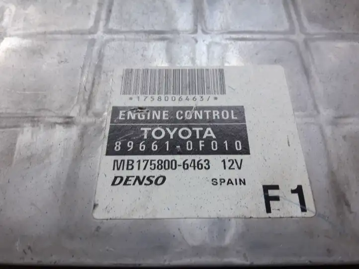 Toyota Corolla Verso E121 (2004 - 2007) 896610F010 Блок управления двигателем (ЭБУ) — фото 3