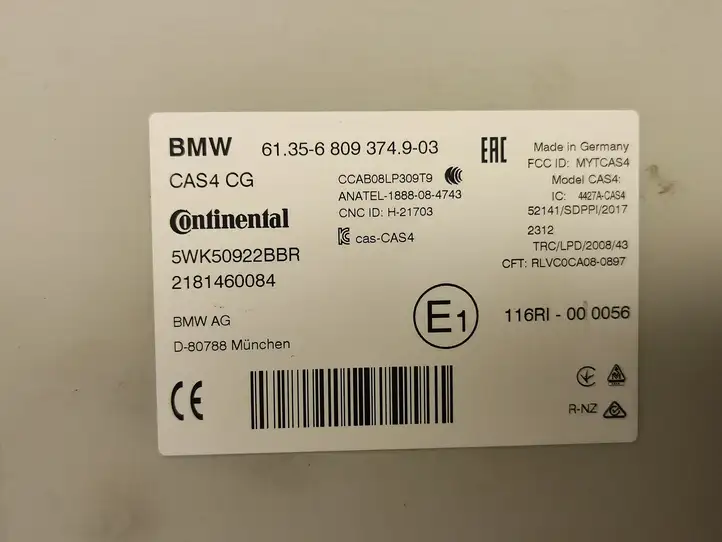 BMW 5 F10 F11 (2009 - 2016) 6809374 Прочие блоки управления — фото 2